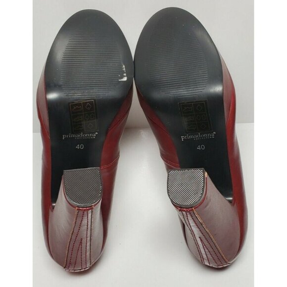 PRIMADONNA COLLECTION WOMEN SZ EURO 40 ROSSO 4 IN HEELS NEW / BOX GP12024-21ECP - Picture 10 of 12